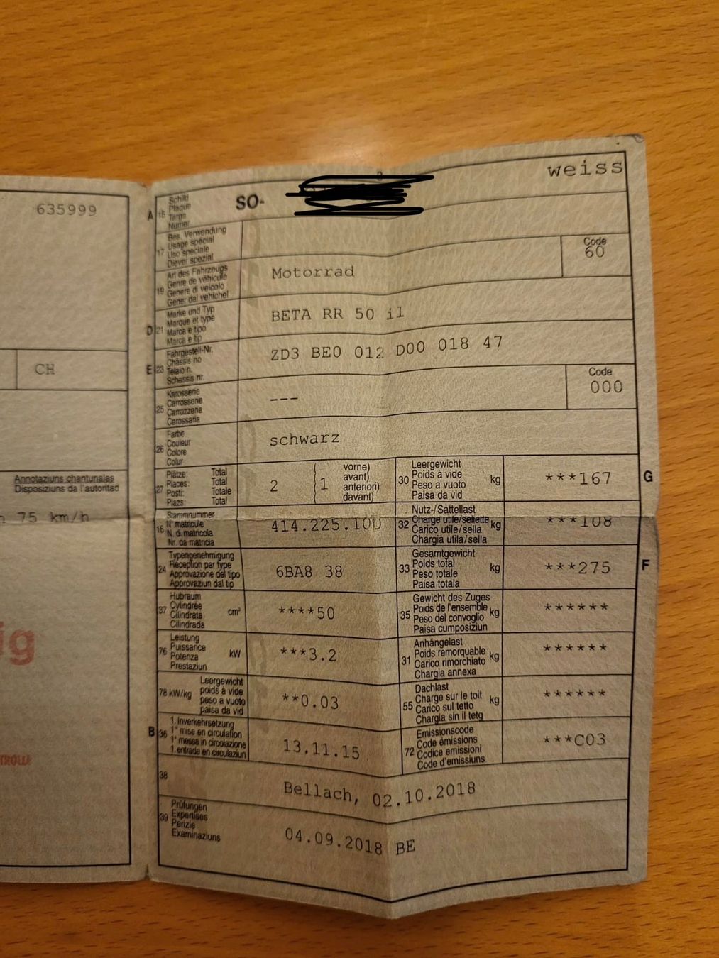 Beta Strasse: Beta rr 50 – Defekt aus Büsserach von timo331133 5