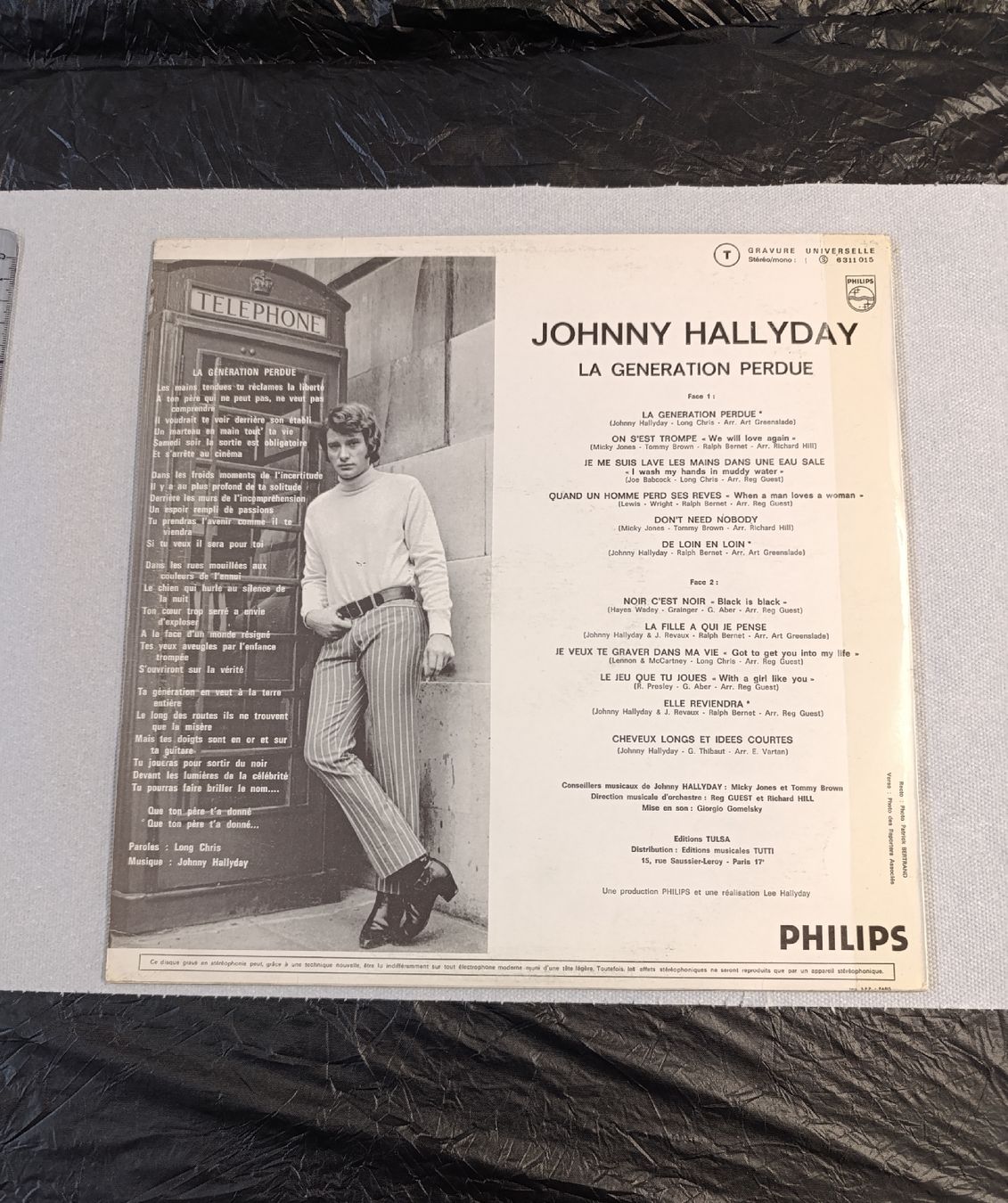 Schallplatten: Johnny Hallyday, "La génération perdue", disque 33t. , 1966 – Gebraucht aus Avry-sur-Matran von dav_nm5p 1