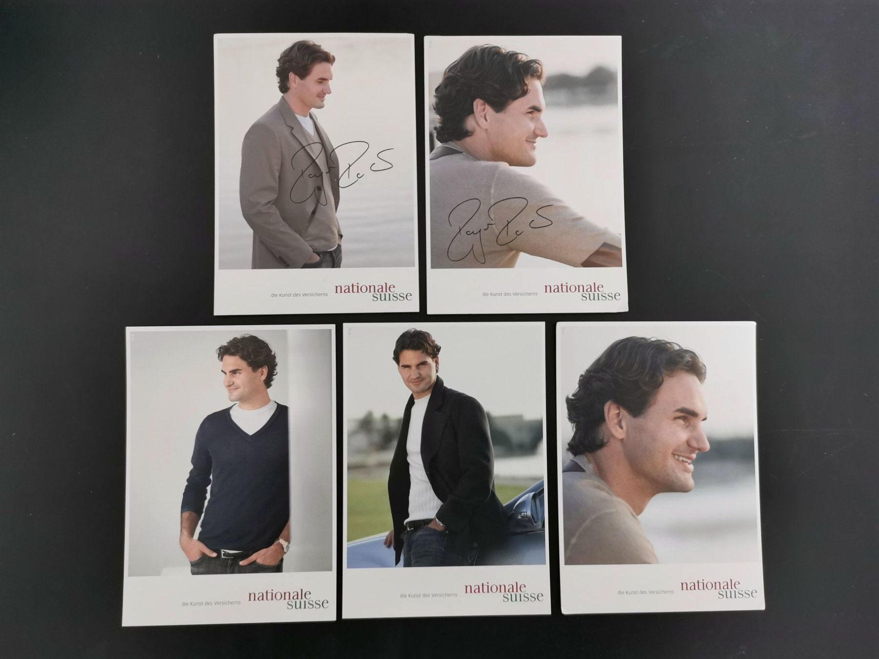 Autografi: Roger Federer: Set mit 5 Postkarten, mit Unterschrift – Usato da Emmenbrücke venduto da rko_pv98