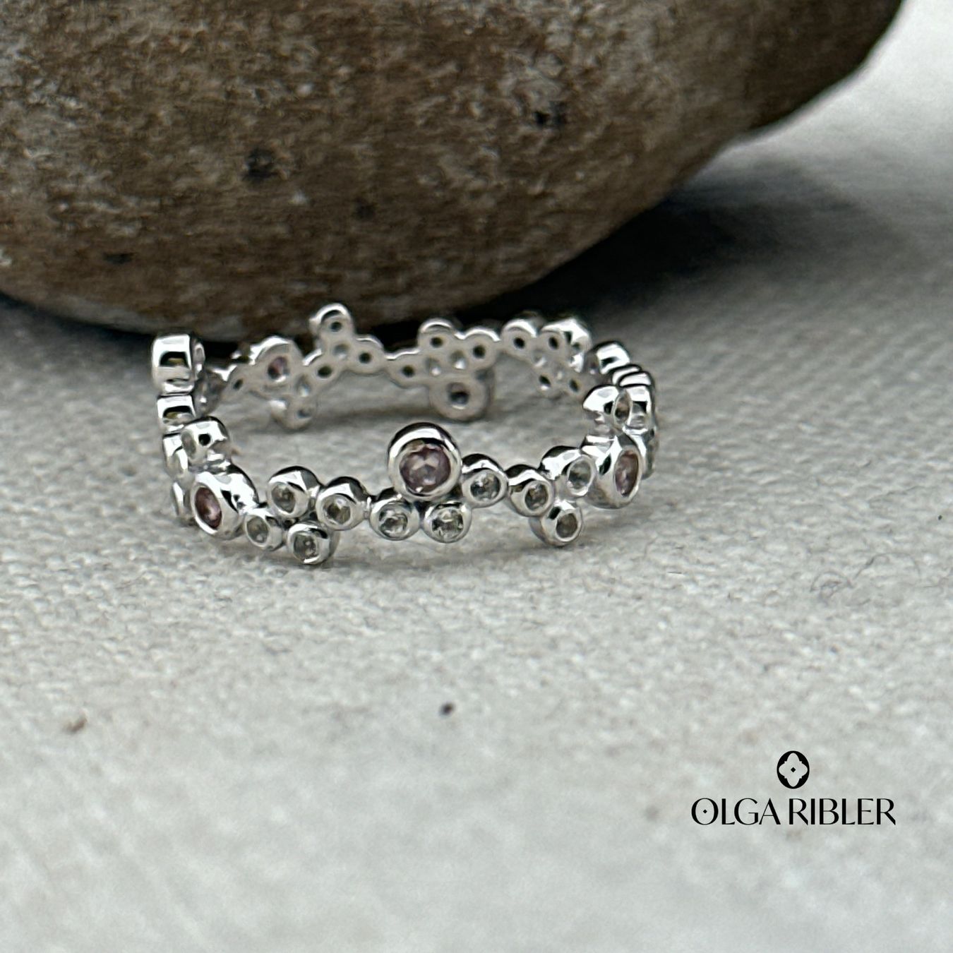 Olga Ribler Anelli: Memory Silber Ring 925 mit Topas und Turmalin Grösse 52 – Nuovo (secondo la descrizione) da Luzern venduto da Schmuckoutlet 4