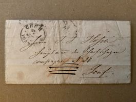 1861 Faltbrief mit Inhalt Chur - Genf via Zürich Beleg