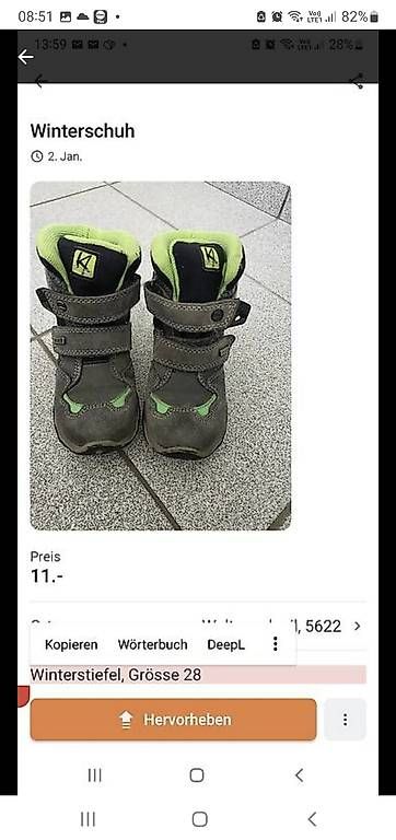 Scarpe da uomo: Winterschuh – Usato da Waltenschwil venduto da ginola_23