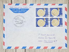 CL12 Enveloppe + Timbre Suisse 1971 Thème Aviation