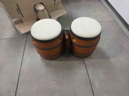Bongo Trommel Set Holzoptik gebraucht