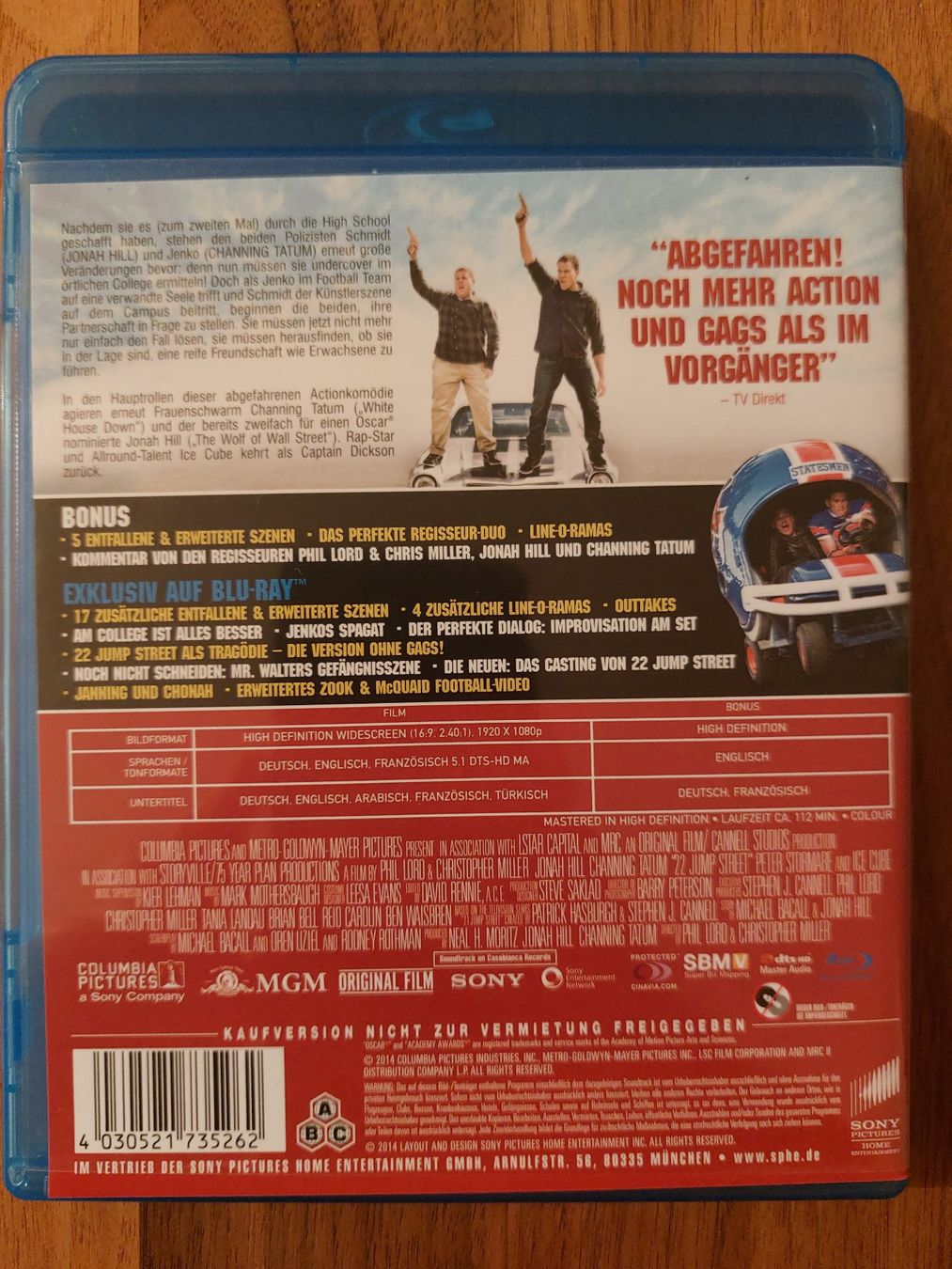 Tutti i DVDs: Blu Ray - 22 Jump Street – Usato da Rheinfelden venduto da FilmAuktion 1