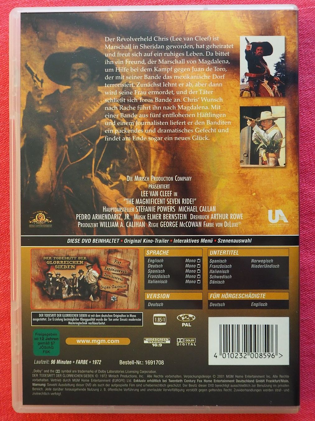 Tutti i DVDs: Der Todesritt der glorreichen  Sieben / Lee van  Cleef – Usato da Chur venduto da big_5zx8 1