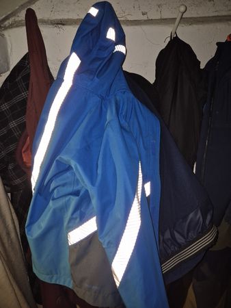 Kinderjacke Vaude blau orange Grösse 122/128