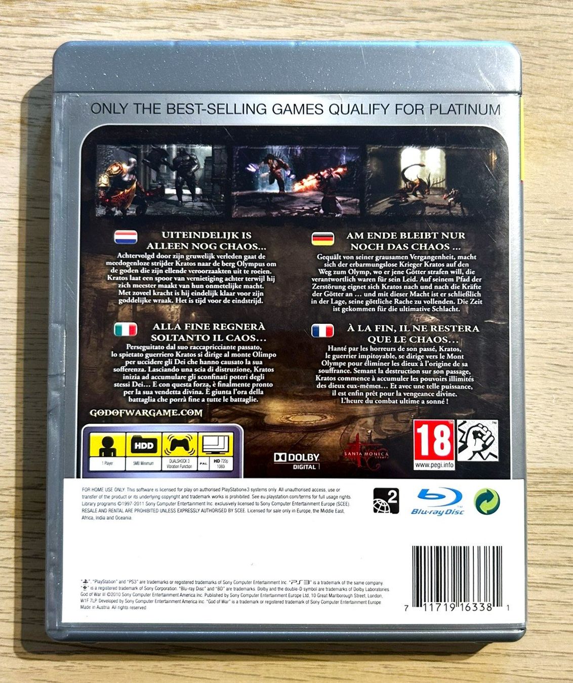Sony Giochi: God of War III PS3 – Usato da St. Gallen venduto da Alpine.Arcade 1
