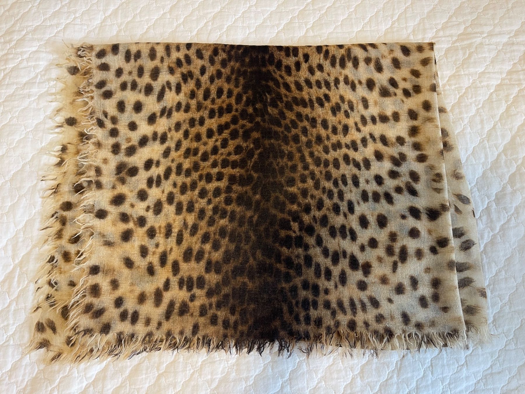 Foulard & Sciarpe: Woll-Schal in Leomuster – Usato da Zizers venduto da sarah_1987