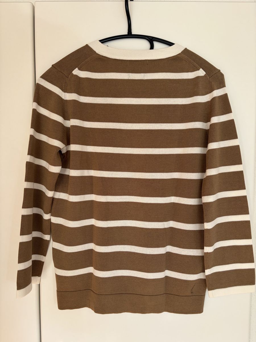 Massimo Dutti Maglioni & Felpe: Massimo Dutti Pullover gestreift braun weiss Grösse XS – Usato da Wädenswil venduto da Iana32 2