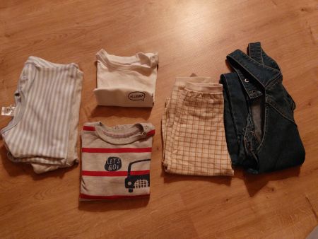 KleiderPaket gr 86; Shirt, Pullover, Hose, Latzhose, Body