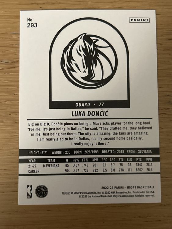 Luka Doncic NBA Hoops Basketball Karte (Gebraucht) in Zürich für CHF 1 ...