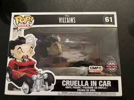 Figurine Cruella dans sa voiture Funko Pop! Rides 61