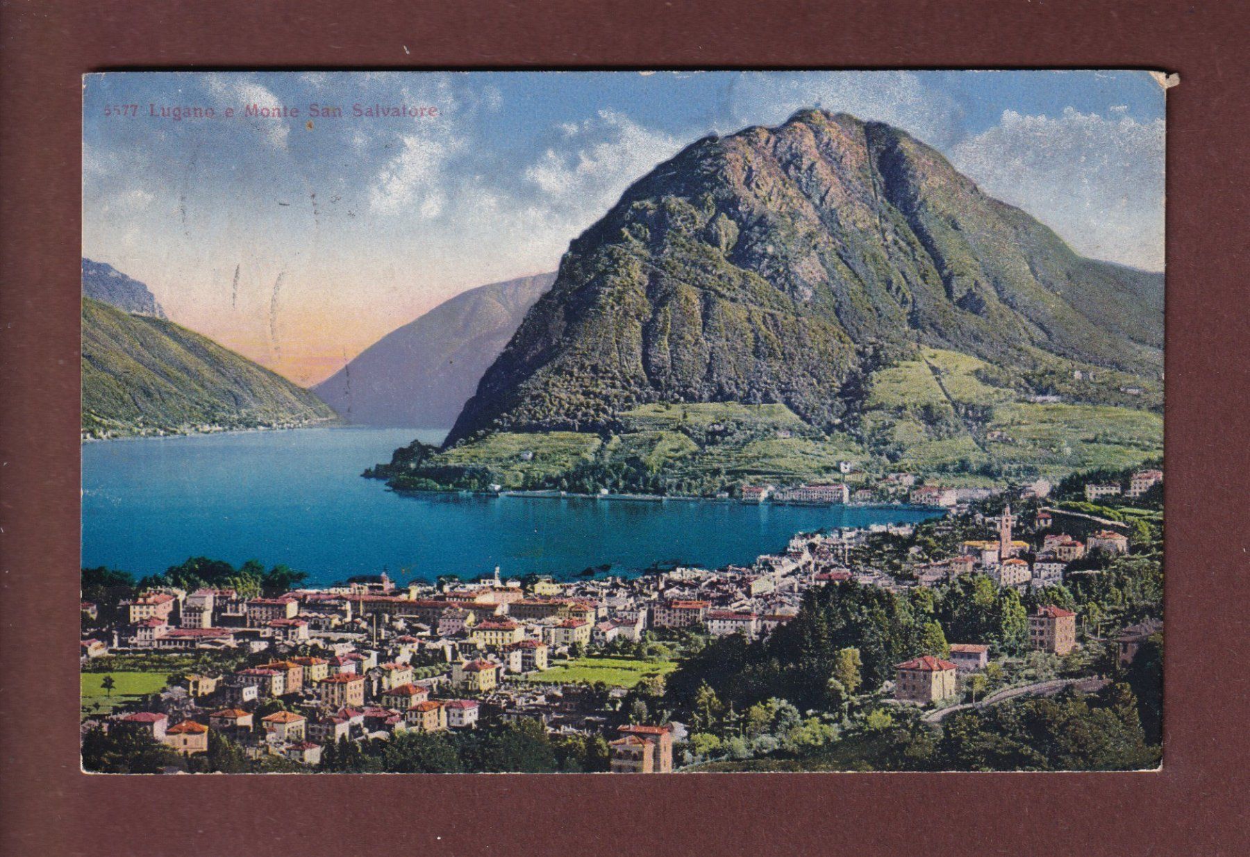 Cartoline postali: LUGANO - San Salvatore - 1919 – Usato da Pully venduto da nicecards