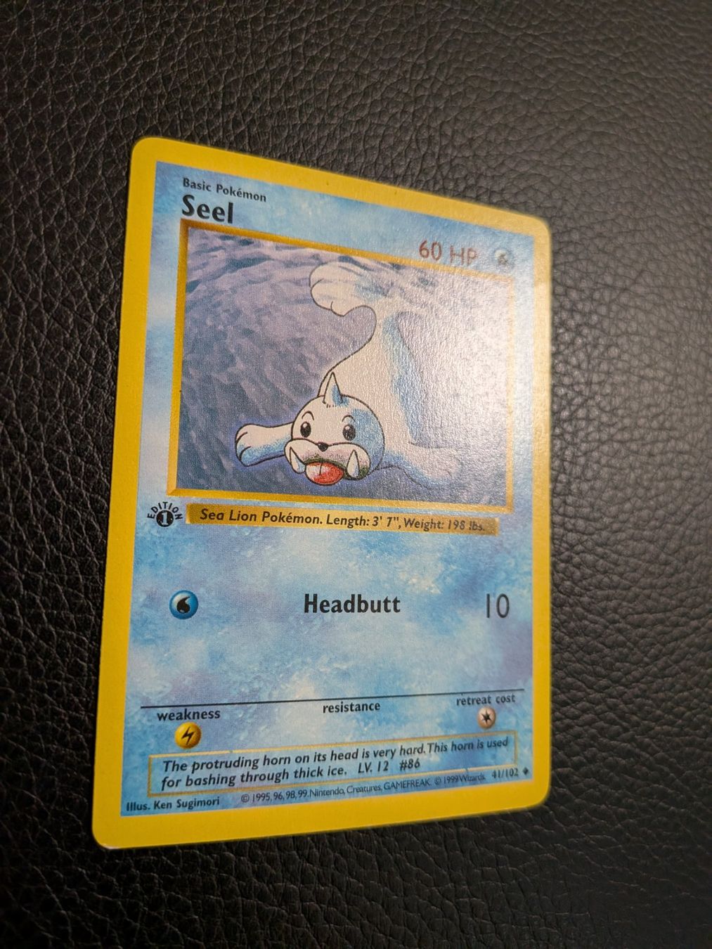 Pokémon Carte collezionabili: Base Set Seel 41/102 1st edition Shadowless Ab 1 – Usato da Paradiso venduto da Pkmn10 1