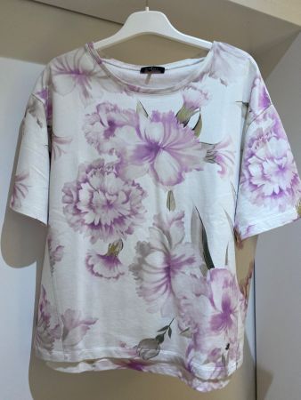 Monari Damen Shirt, Blumenmuster Gr. 40  , Baumwolle