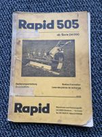Original Anleitung + ET-Liste Rapid 505 Motormäher