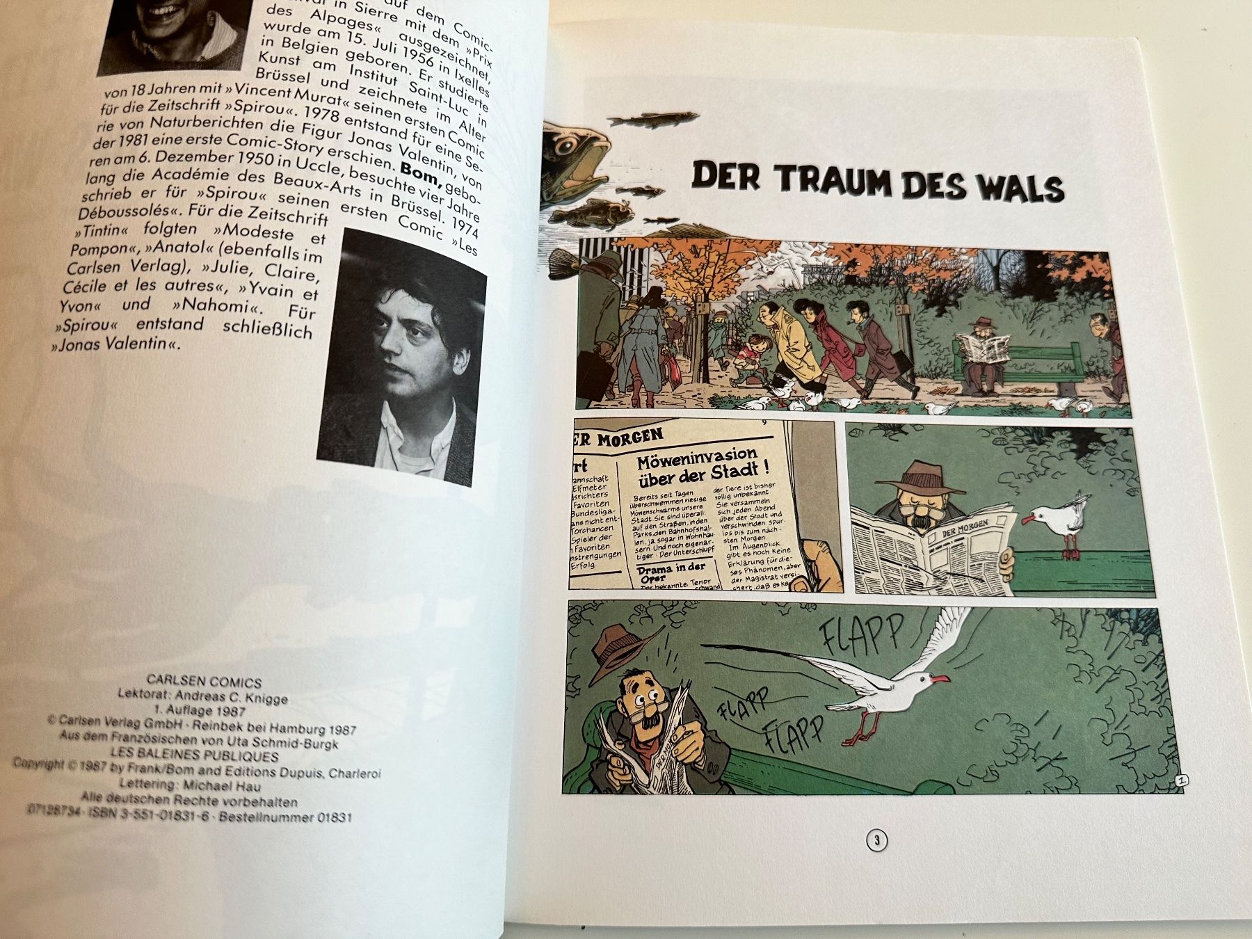 Fumetti: JONAS VALENTIN BAND 1 - DER TRAUM DES WALS – Usato da Münsingen venduto da Ganjam 3