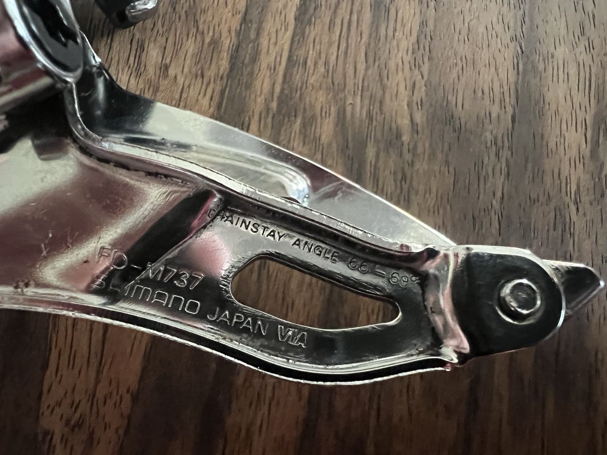 Shimano Pezzi di ricambio: Shimano Deore XT Umwerfer Top Pull FD-M737- Oldschool Yeti – Usato da Münchenstein venduto da Roma156 4