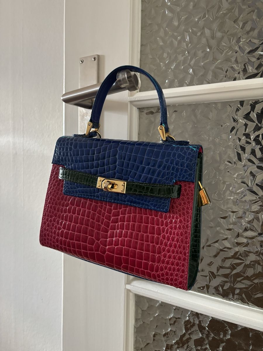 Borse da donna: Vintage Tasche Kroko-Optik – Usato da Basel venduto da Rose9917 2