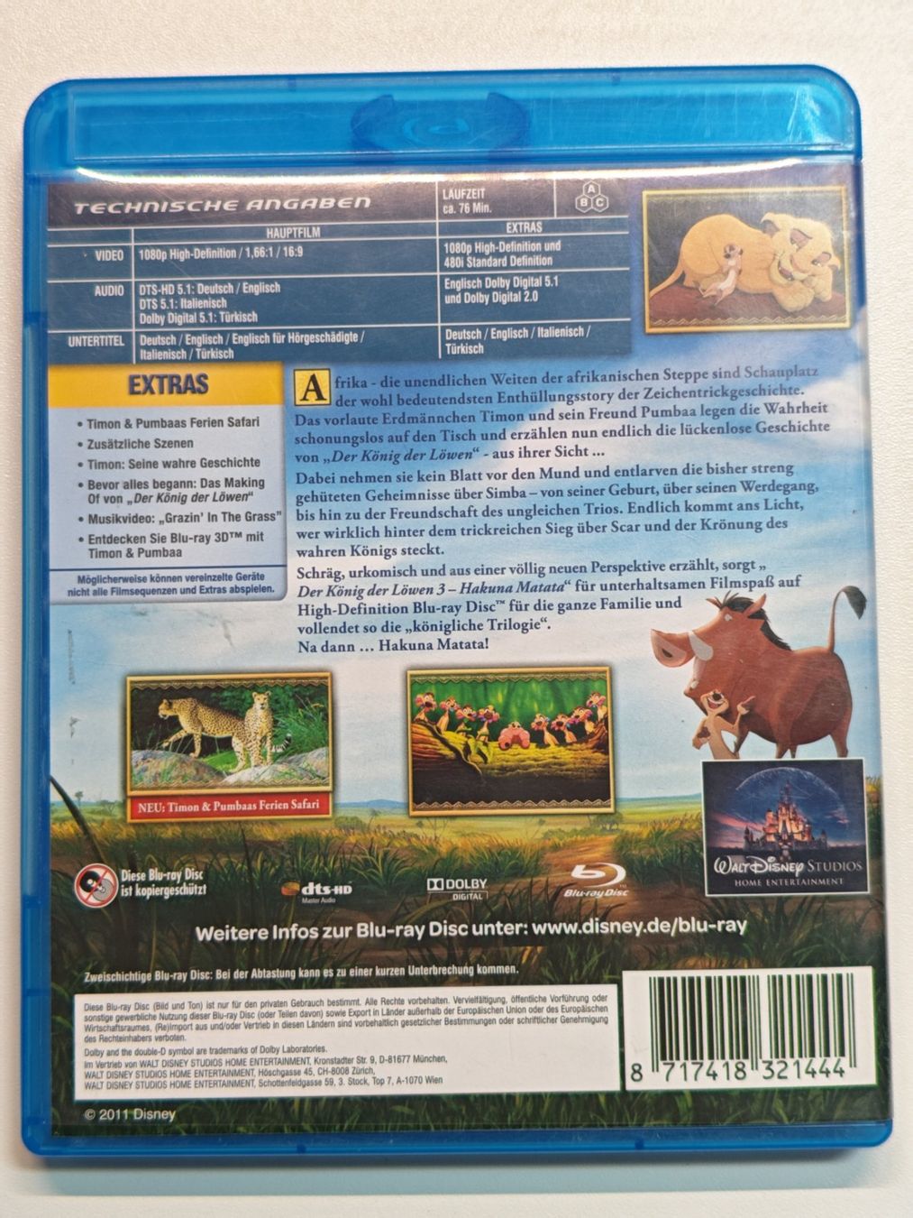 Tutti i DVDs: Der König der Löwen 3 - Hakuna Matata – Usato da Liestal venduto da Kratzilla 2