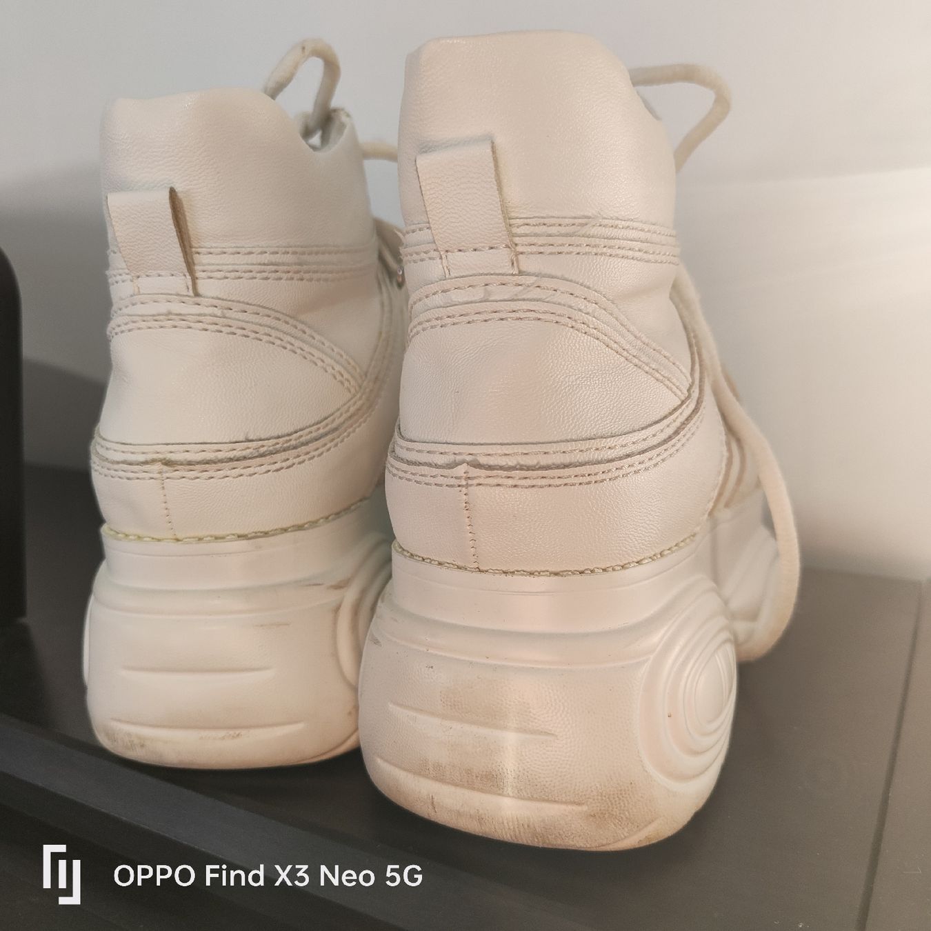 Scarpe da donna: Baskets compensées blanches, taille 40 - Tendance! – Usato da La Chaux-de-Fonds venduto da Sam0145 3