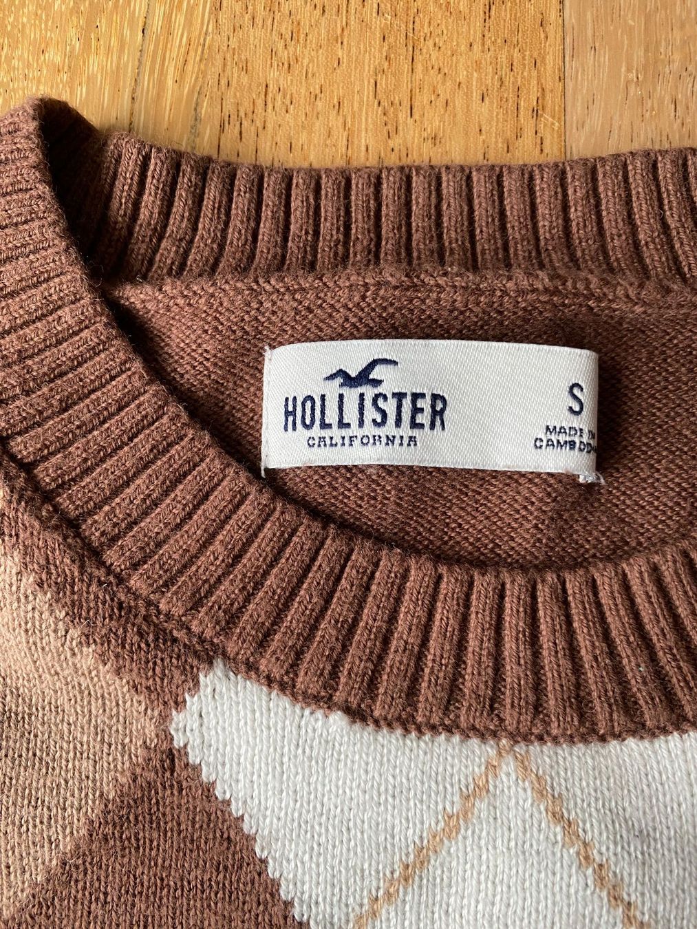 Hollister Maglioni & Felpe: Hollister Pullover im Argyle-Muster, Grösse S – Usato da Vaduz venduto da Njord72 1