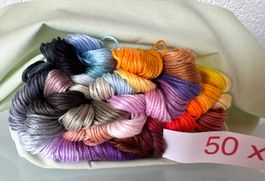 Stickgarn Garn  50x  Kreuzstich Knüpfen Armbändeli Basteln