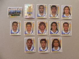Panini Fussball WM Korea /Japan 2002 Urugay 13 Stück 61- 76