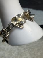 Pièce UNIQUE Bracelet Argent 925  "bp"  Design Vintage