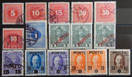 Österreich Porto Lot mit alten Werten I