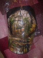 Jäger-Cap mit Hirsch und Wald-Motiv - Verstellbar