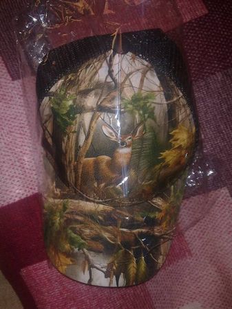 Jäger-Cap mit Hirsch und Wald-Motiv - Verstellbar