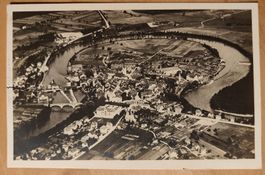 Ad Astra- Flieger Postkarte Bremgarten um 1930
