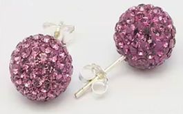 Crystal Ball Ohrstecker mit Swarovski-Elements