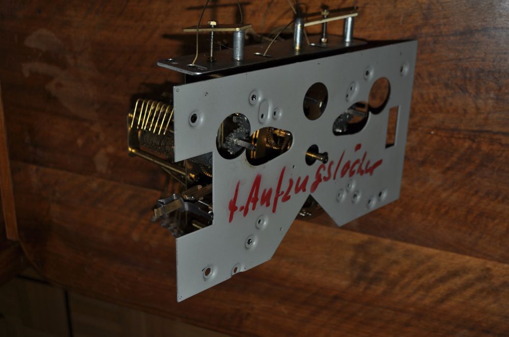Mouvement De Pendule N III En Laiton - Mécanique à Remontage Manuel - Occasion à Réviser - Fabriqué En France