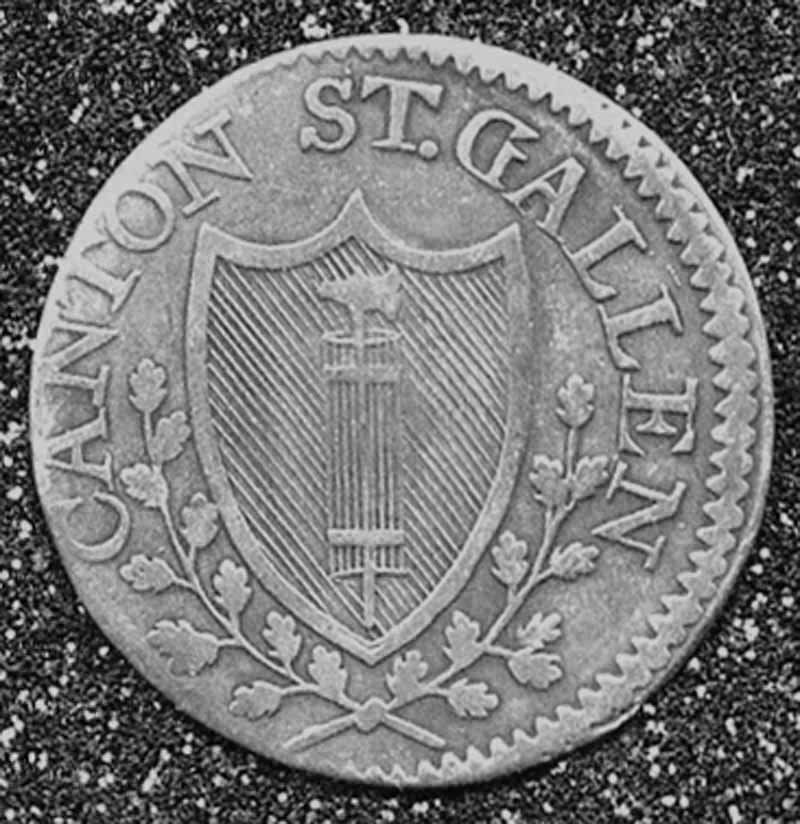Toutes les monnaies: Kantonsmünze CH St. Gallen "1809" – D'occasion à Zug par urzeit