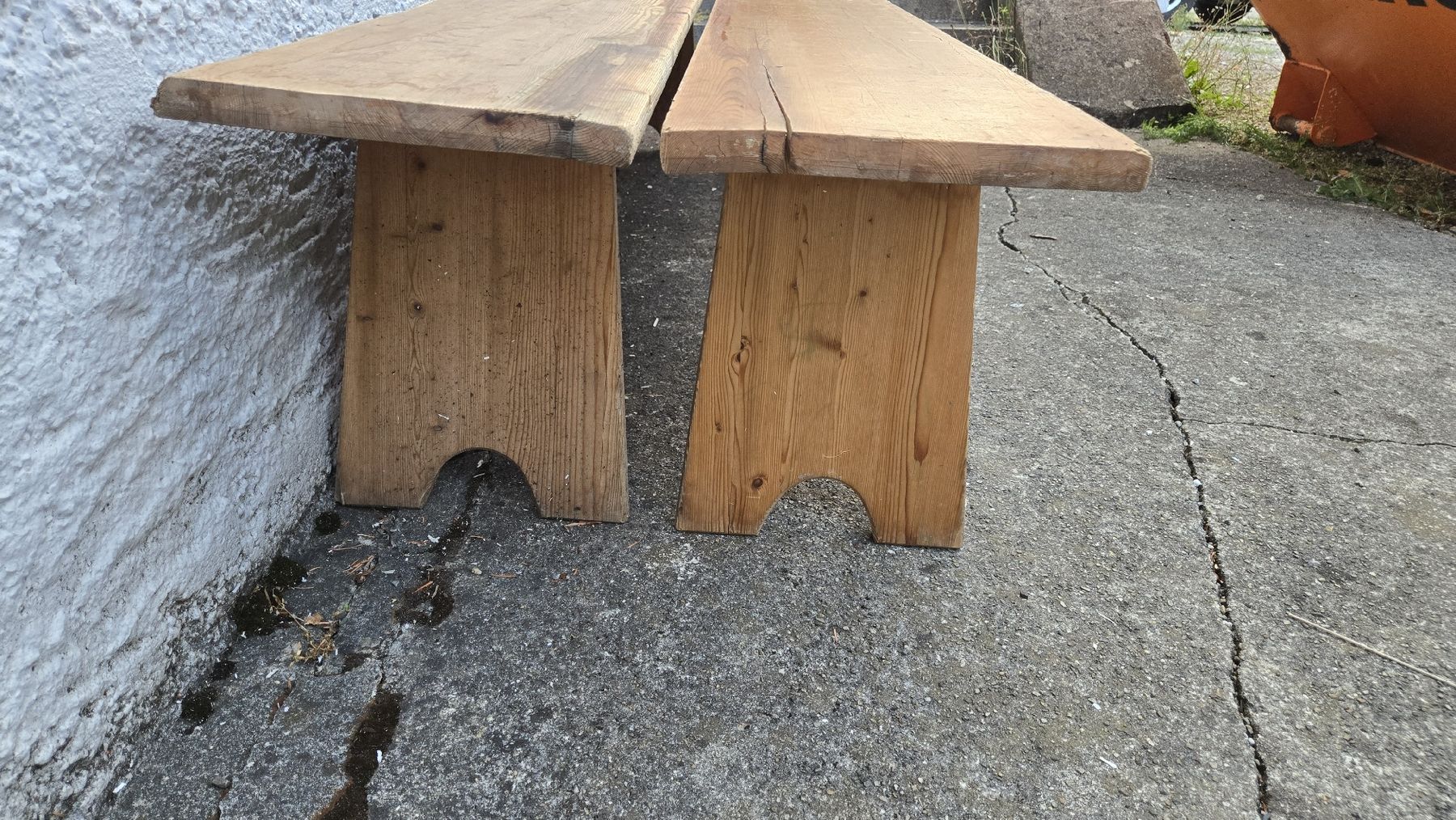 Panchine: Holzbank Rustikal Holz 2 Stk. – Usato da Uzwil venduto da BrokiFloh 3