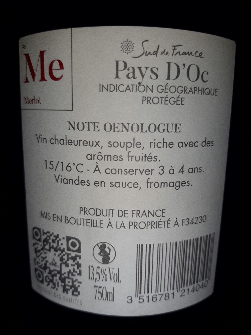 Vins: Clochers et terroirs Merlot 2019 – Neuf (Voir description) à Le locle par juliensaran 2