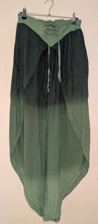 Hosen Damen grün Batik One Size leicht