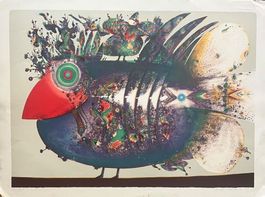 Elso Schiavo (1934) grosse Lithographie, signiert