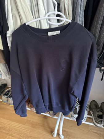 Ami Paris Pullover dunkelblau Stickerei guter Zustand