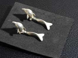Delfin Ohrstecker Silber 925
