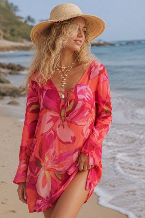 Neue Wunderschöne Tunika / Strandtunika aus 100% Cotton Gr.M