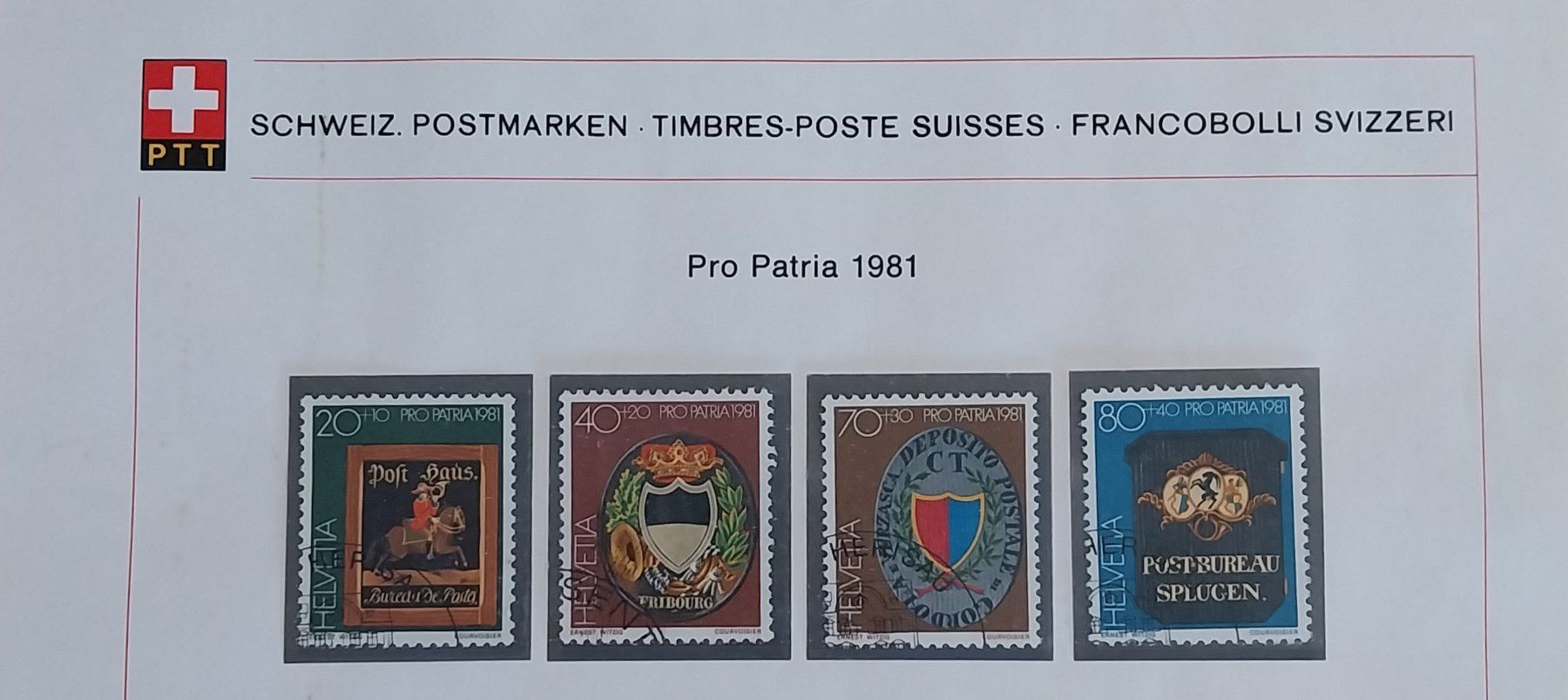 Alle Briefmarken: Timbres ProPatria - SERIE COMPLETE – Gebraucht aus Bussigny von jaqual