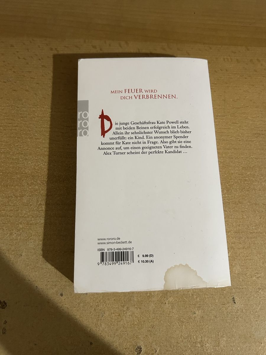 Libri: Simon Beckett - Flammenbrut Thriller – Usato da Zürich venduto da lax_86sj 1