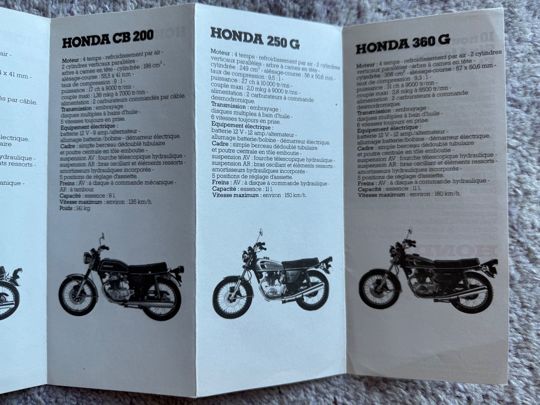Honda Strada: Honda CB 250 , CB 125, CB360, MT , CR – Usato da Morrens VD venduto da kawah2 4