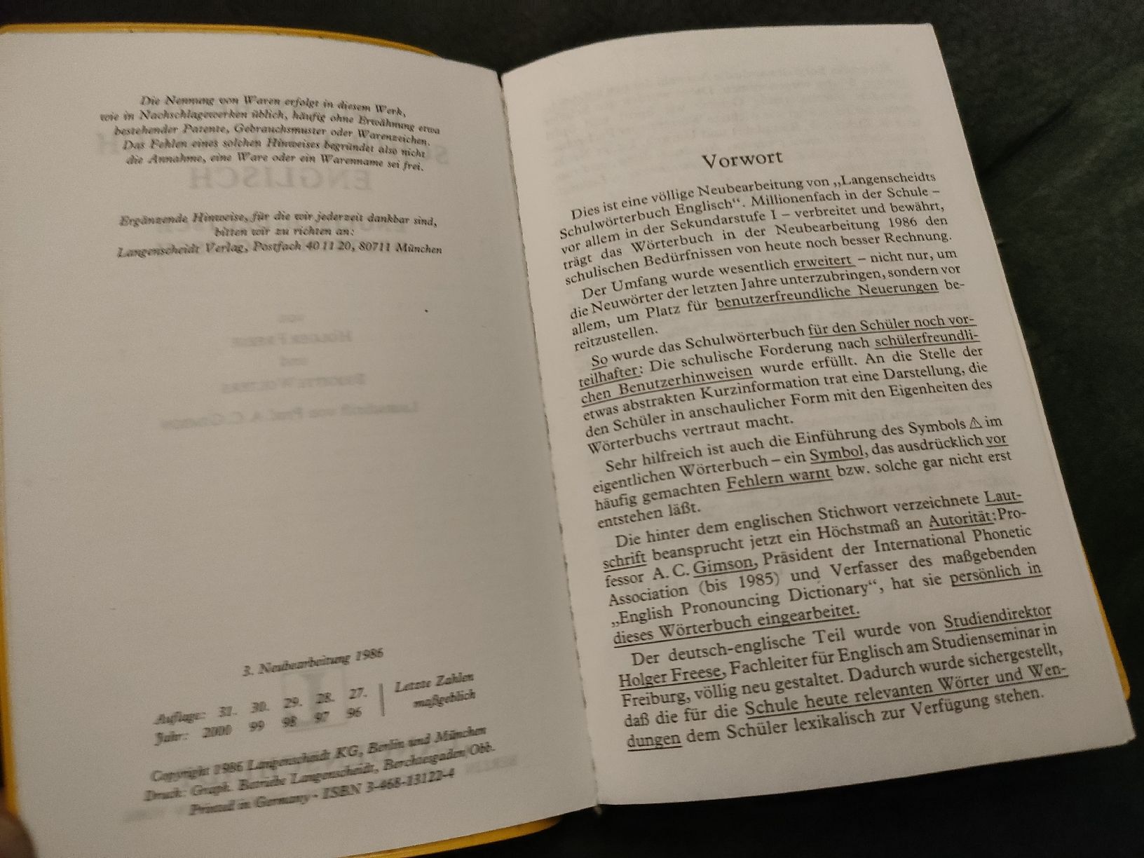 Bücher: Langenscheidt Schulwörterbuch Englisch – Gebraucht aus Muri AG von Mupuputs 1