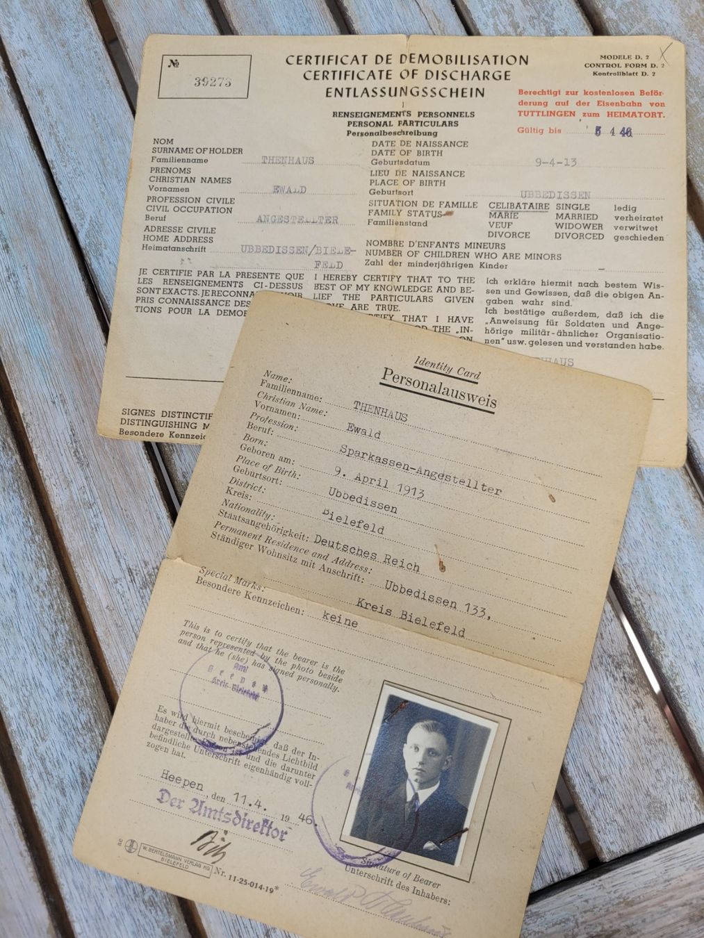 Armi bianche: Gefangenschaft Nachkrieg 1946 – Usato da Kriens venduto da KTP