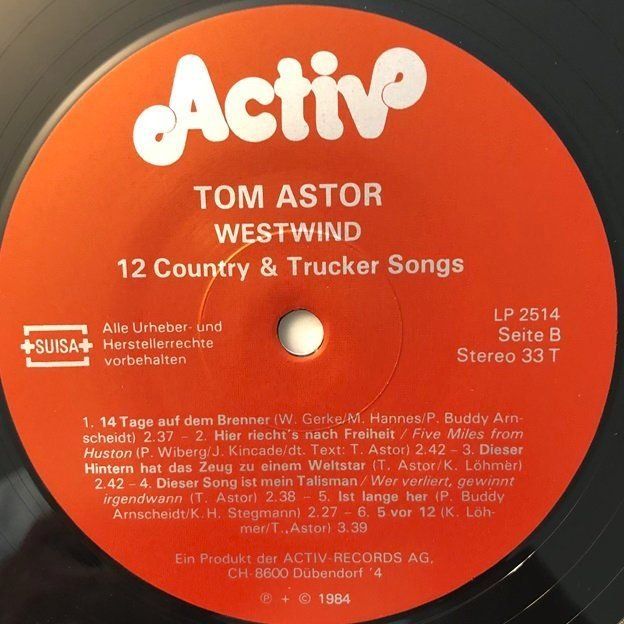 Dischi in vinile: Tom Astor – Westwind (LP) – Usato da Grüningen venduto da azulvinyl 3